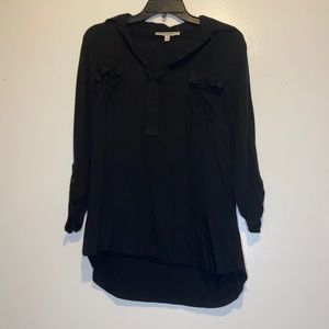 Black collared shirt